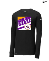 Jurupa Hills HS Girls Tennis Square - Mens Nike Longsleeve