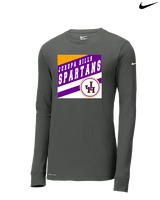 Jurupa Hills HS Girls Tennis Square - Mens Nike Longsleeve