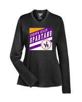Jurupa Hills HS Girls Tennis Square - Womens Performance Longsleeve