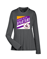 Jurupa Hills HS Girls Tennis Square - Womens Performance Longsleeve