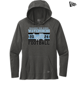 Kealakehe HS Football Stamp - New Era Tri-Blend Hoodie