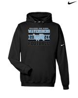 Kealakehe HS Football Stamp - Nike Club Fleece Hoodie
