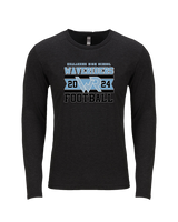 Kealakehe HS Football Stamp - Tri-Blend Long Sleeve