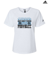 Kealakehe HS Football Stamp - Womens Adidas Performance Shirt