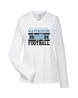 Kealakehe HS Football Stamp - Womens Performance Longsleeve