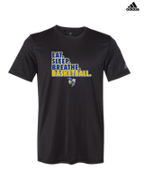 Kearsley HS Girls Basketball Eat Sleep - Mens Adidas Performance Shirt