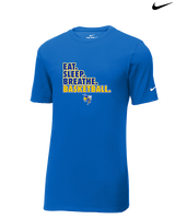 Kearsley HS Girls Basketball Eat Sleep - Mens Nike Cotton Poly Tee