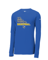 Kearsley HS Girls Basketball Eat Sleep - Mens Nike Longsleeve