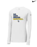 Kearsley HS Girls Basketball Eat Sleep - Mens Nike Longsleeve