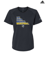 Kearsley HS Girls Basketball Eat Sleep - Womens Adidas Performance Shirt