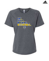 Kearsley HS Girls Basketball Eat Sleep - Womens Adidas Performance Shirt