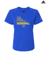 Kearsley HS Girls Basketball Eat Sleep - Womens Adidas Performance Shirt