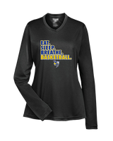 Kearsley HS Girls Basketball Eat Sleep - Womens Performance Longsleeve