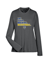 Kearsley HS Girls Basketball Eat Sleep - Womens Performance Longsleeve