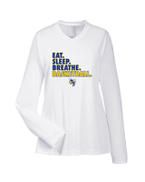 Kearsley HS Girls Basketball Eat Sleep - Womens Performance Longsleeve