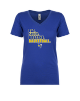 Kearsley HS Girls Basketball Eat Sleep - Womens Vneck