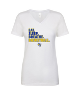 Kearsley HS Girls Basketball Eat Sleep - Womens Vneck