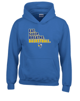 Kearsley HS Girls Basketball Eat Sleep - Youth Hoodie