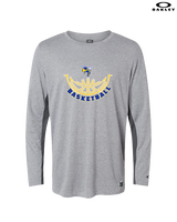 Kearsley HS Girls Basketball Outline - Mens Oakley Longsleeve