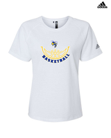 Kearsley HS Girls Basketball Outline - Womens Adidas Performance Shirt