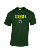 Kennedy HS Baseball Block - Cotton T-Shirt