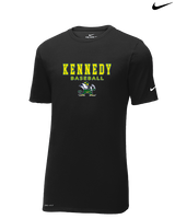Kennedy HS Baseball Block - Mens Nike Cotton Poly Tee