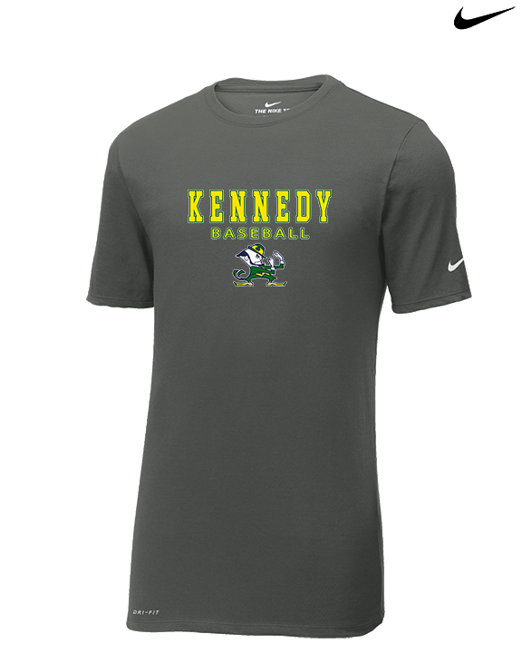 Kennedy HS Baseball Block - Mens Nike Cotton Poly Tee