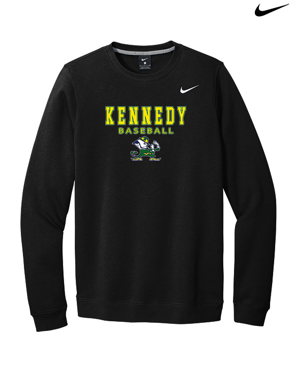 Kennedy HS Baseball Block - Mens Nike Crewneck