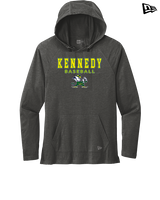 Kennedy HS Baseball Block - New Era Tri-Blend Hoodie