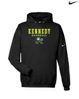 Kennedy HS Baseball Block - Nike Club Fleece Hoodie