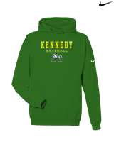 Kennedy HS Baseball Block - Nike Club Fleece Hoodie