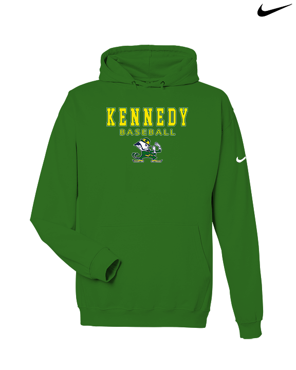 Kennedy HS Baseball Block - Nike Club Fleece Hoodie