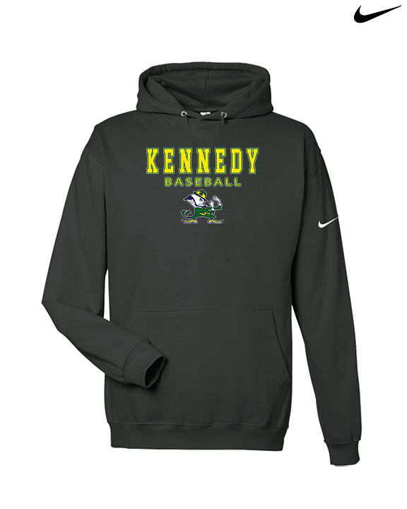 Kennedy HS Baseball Block - Nike Club Fleece Hoodie