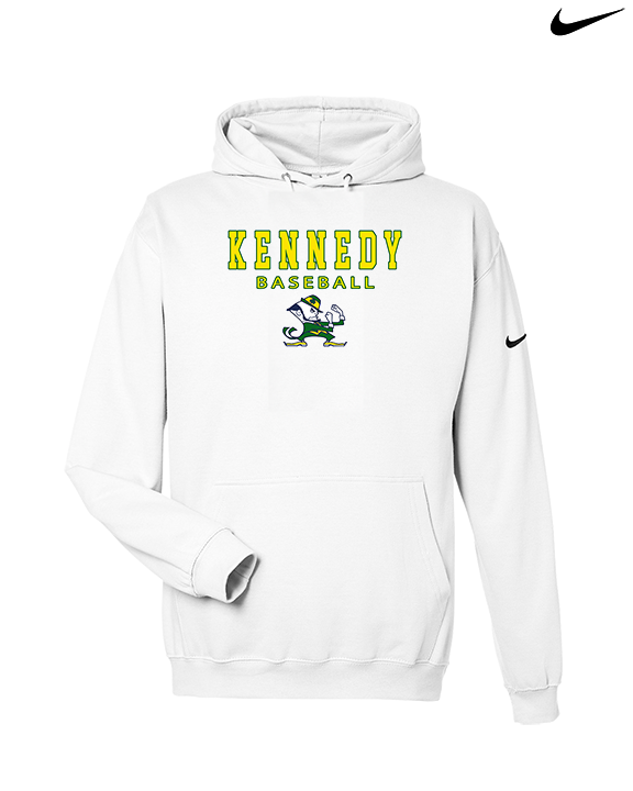 Kennedy HS Baseball Block - Nike Club Fleece Hoodie