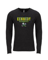 Kennedy HS Baseball Block - Tri-Blend Long Sleeve