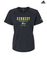 Kennedy HS Baseball Block - Womens Adidas Performance Shirt