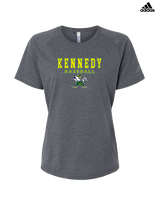 Kennedy HS Baseball Block - Womens Adidas Performance Shirt