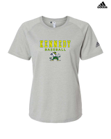 Kennedy HS Baseball Block - Womens Adidas Performance Shirt