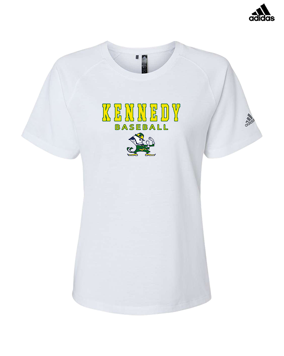Kennedy HS Baseball Block - Womens Adidas Performance Shirt