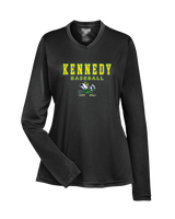 Kennedy HS Baseball Block - Womens Performance Longsleeve