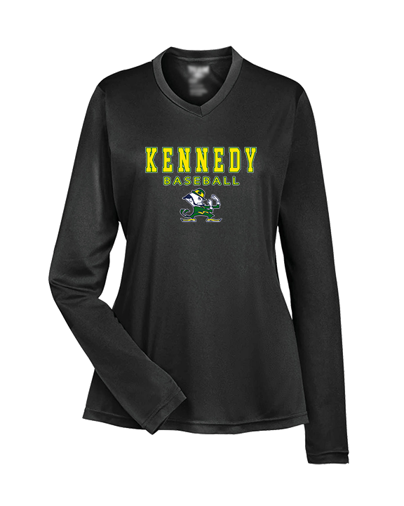 Kennedy HS Baseball Block - Womens Performance Longsleeve