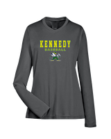 Kennedy HS Baseball Block - Womens Performance Longsleeve