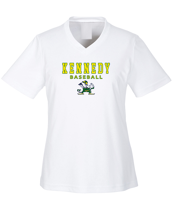 Kennedy HS Baseball Block - Womens Performance Shirt