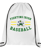 Kennedy HS Baseball Curve - Drawstring Bag