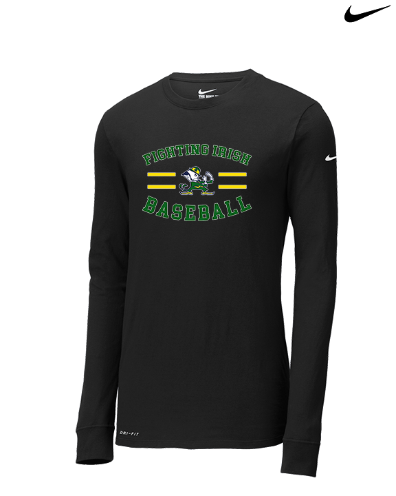 Kennedy HS Baseball Curve - Mens Nike Longsleeve