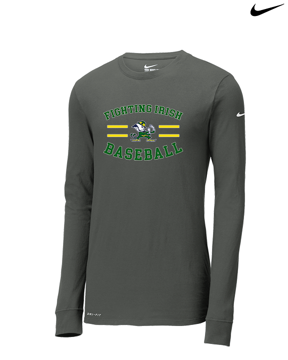 Kennedy HS Baseball Curve - Mens Nike Longsleeve