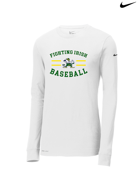 Kennedy HS Baseball Curve - Mens Nike Longsleeve