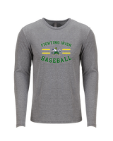 Kennedy HS Baseball Curve - Tri-Blend Long Sleeve