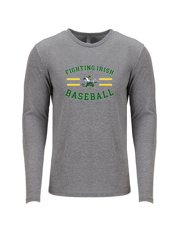 Kennedy HS Baseball Curve - Tri-Blend Long Sleeve