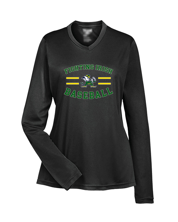Kennedy HS Baseball Curve - Womens Performance Longsleeve